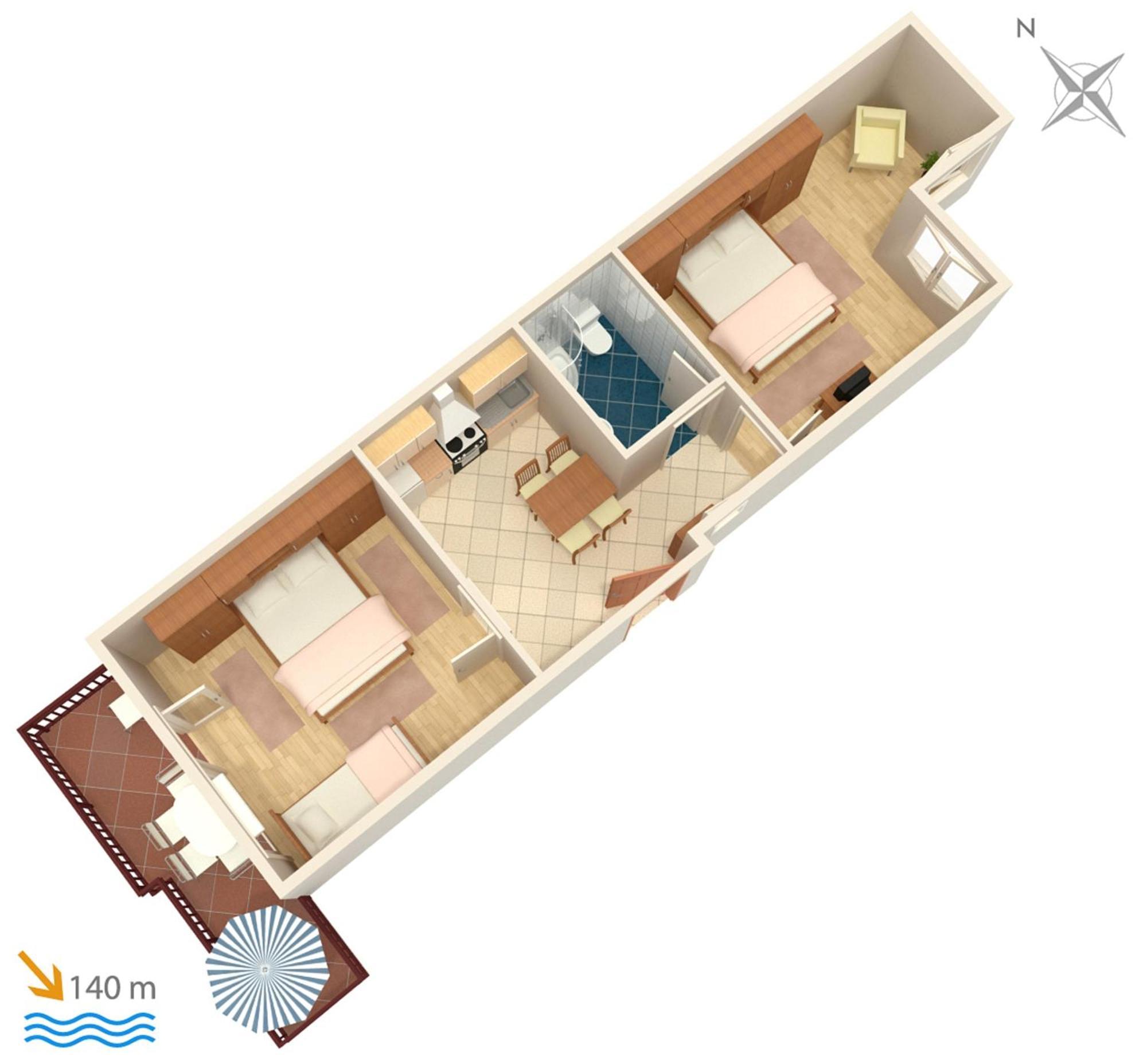 Apartments And Rooms By The Sea Brela, Makarska - 2752 외부 사진