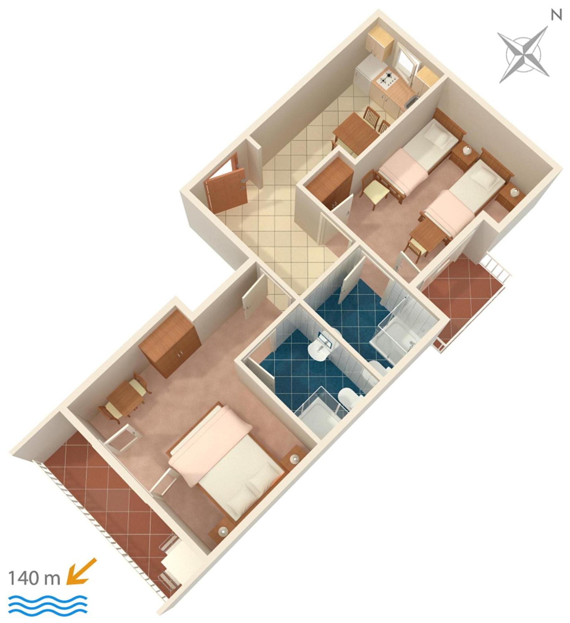 Apartments And Rooms By The Sea Brela, Makarska - 2752 외부 사진
